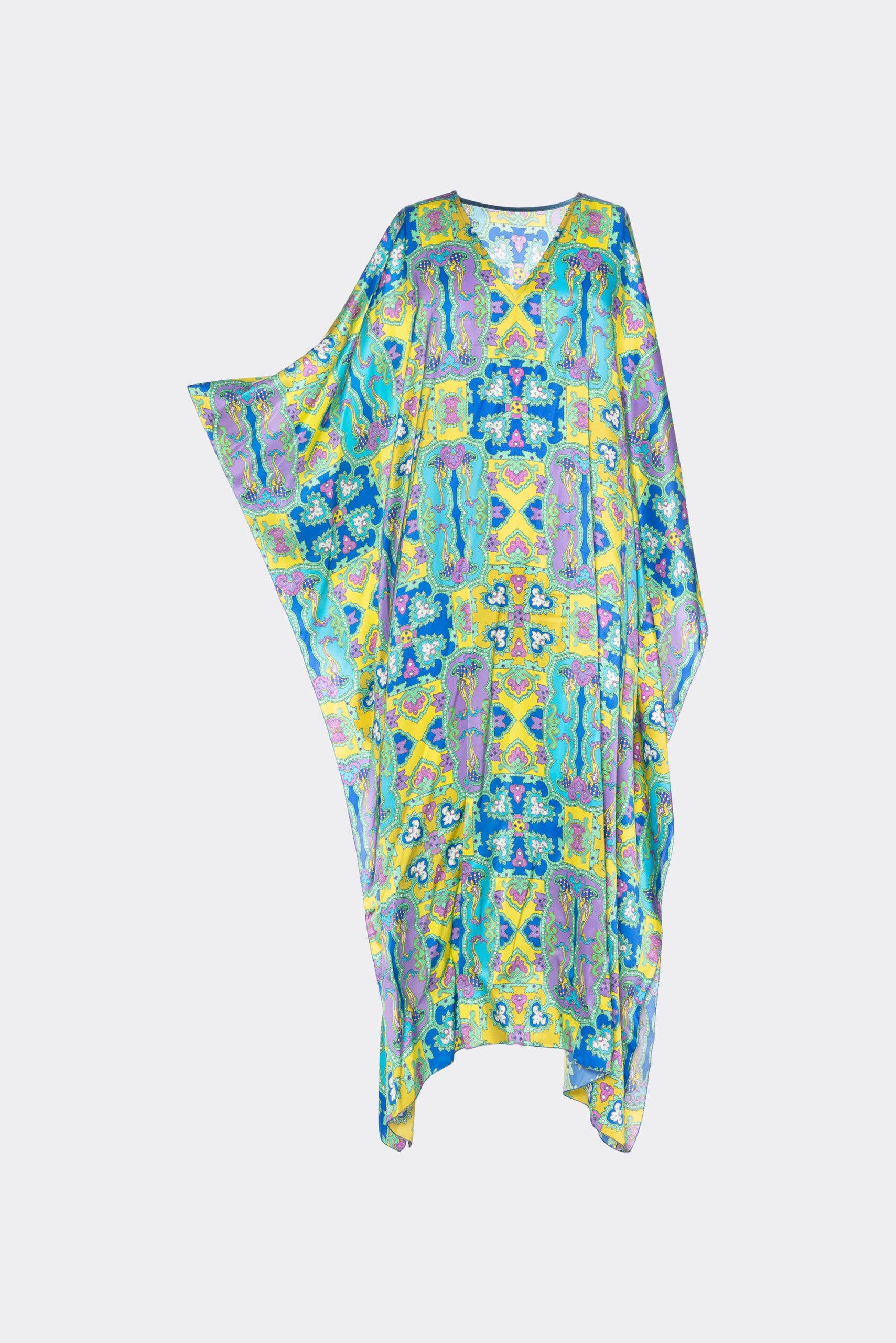 KELLE' CAPRI – Kaftan - Mulher por atacado – Kaftan longo retrô2