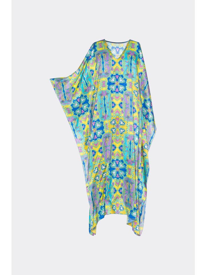 KELLE' CAPRI – Kaftan - Mulher por atacado – Kaftan longo retrô2