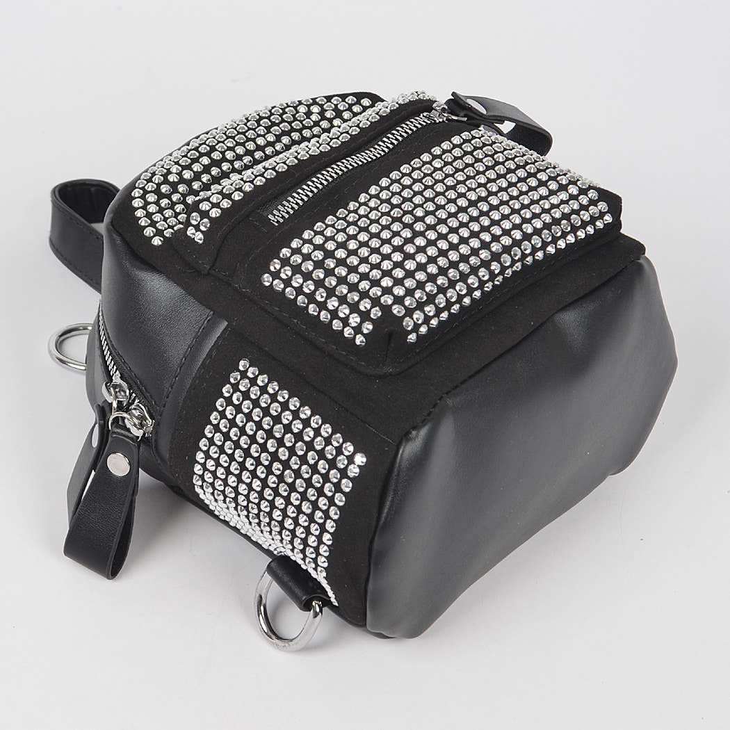 Black Rhinestone Backpack for wholesale on Faire5