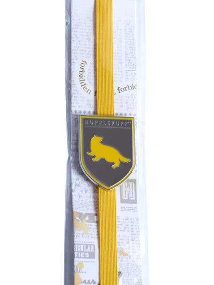 Hufflepuff Enamel Charm Bookmark for wholesale by Insight Editions UK