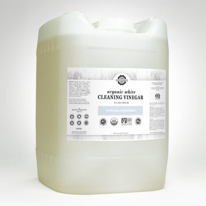 Rustic Strength - Wholesale All-Purpose Cleaning Spray - Organic White Vinegar - 50 grain
