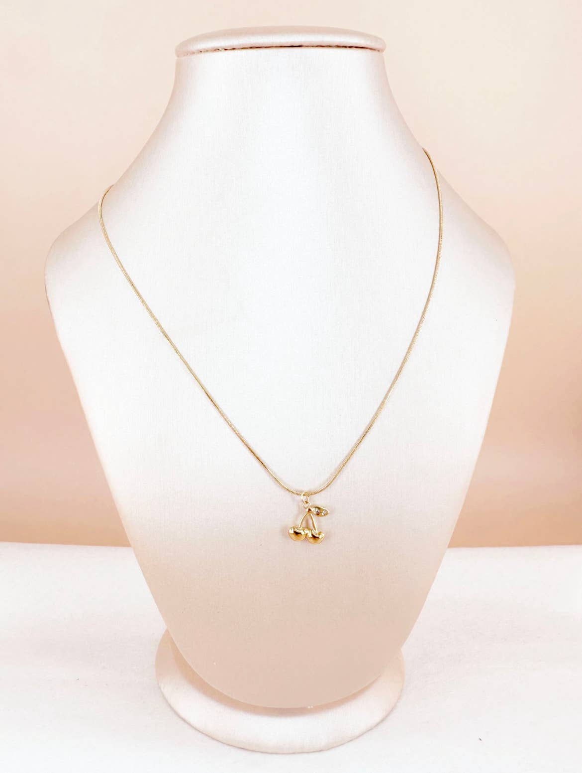 D Bijoux - Wholesale Pendant/Charm Necklace - Cherry pendant necklace in 316L stainless steel1