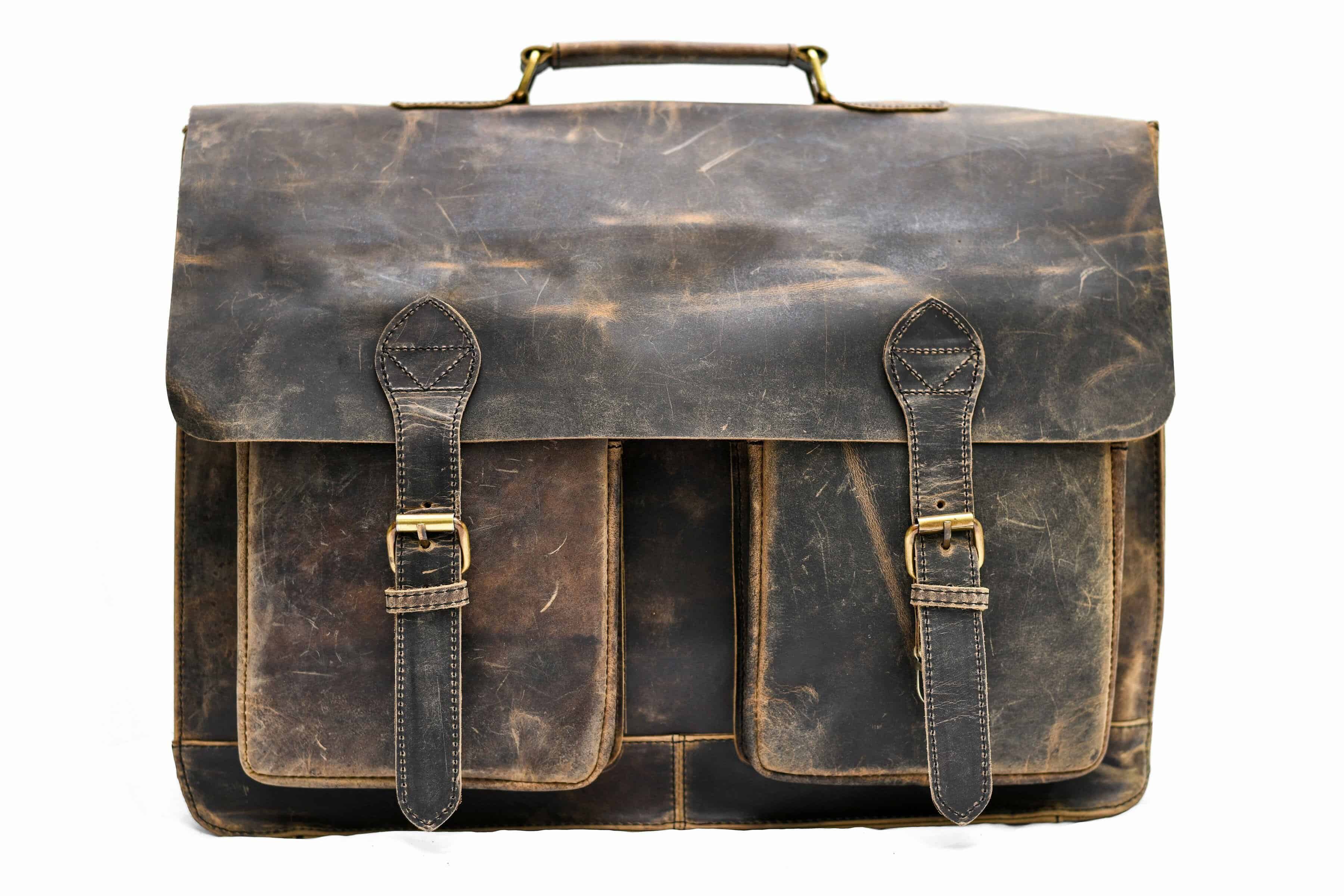 Classy Leather Bags - Wholesale Messengertas - Heren - The Indiana Jones leren messengerbag van buffelleer4