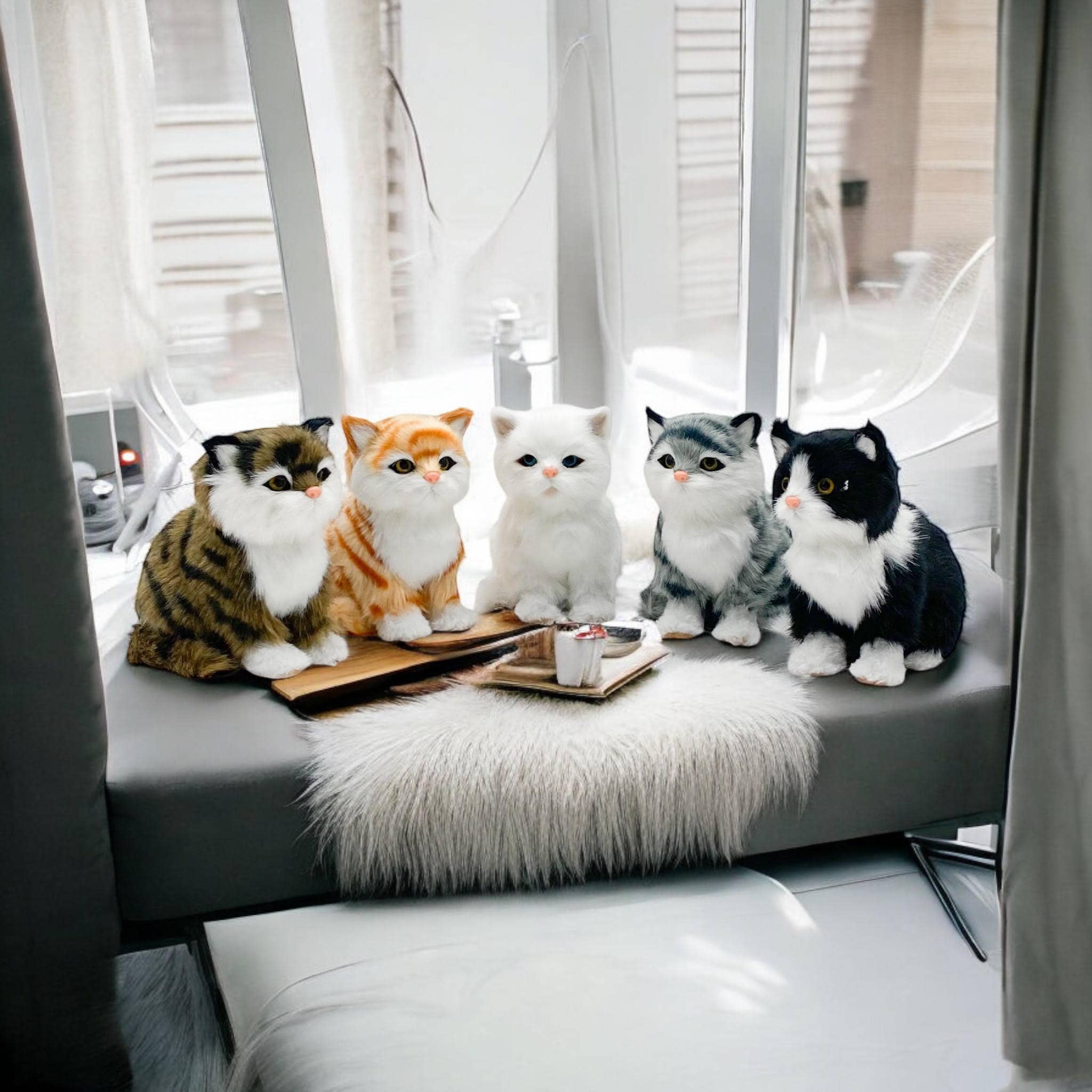 Minster Stylish Living Ltd – wholesale Decorative figurine – 14Cm Standing Cats-6 Asst Colour