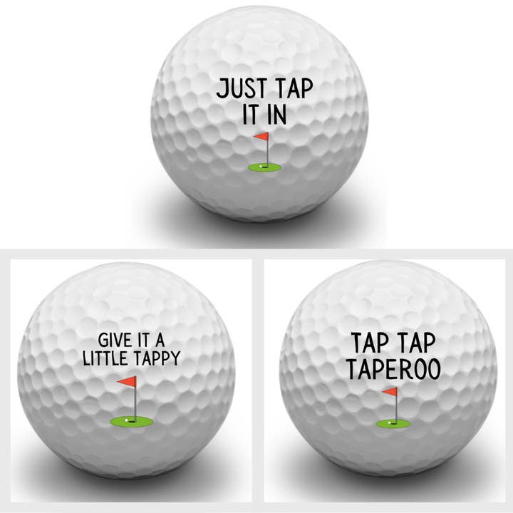 Second Ave Gift Company - Vendita all'ingrosso Regalo divertente/originale - Second Ave, confezione da 3 palline da golf Joke, basta toccarlo in regalo