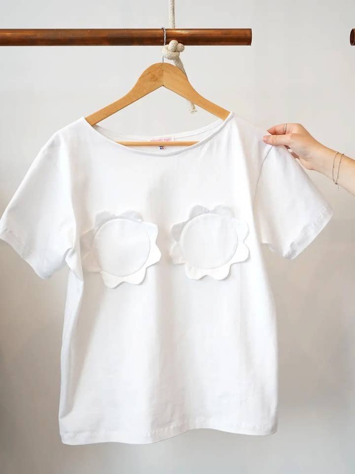 BADO T-shirt/Vit för wholesale av ROSAMEN BADO