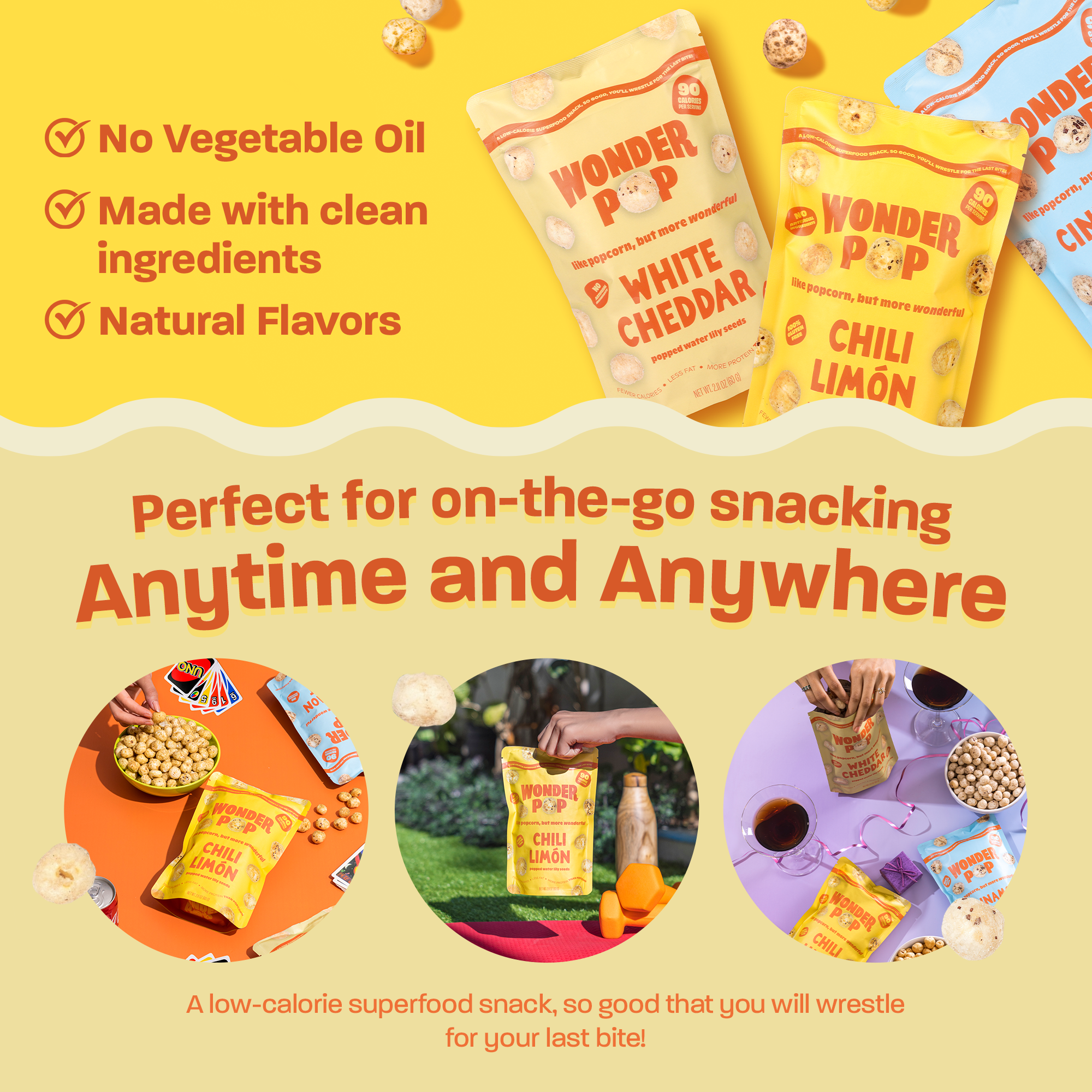 Wonderpop - Vente Pop-corn - Graines de nénuphar éclatées WonderPop - Cinnamon Burst6