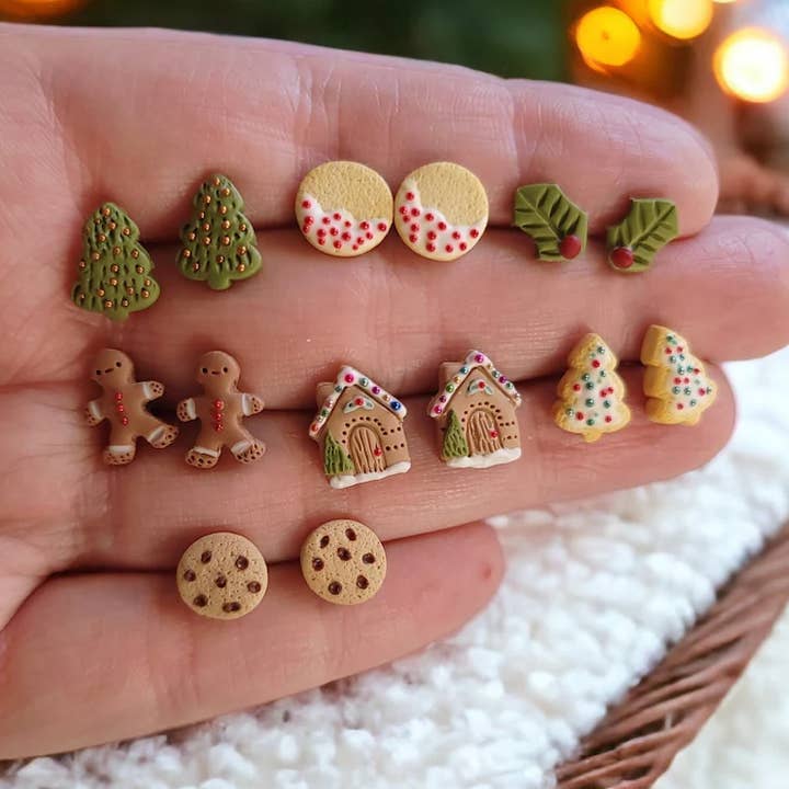 Christmas Studs for wholesale by Foxy Method