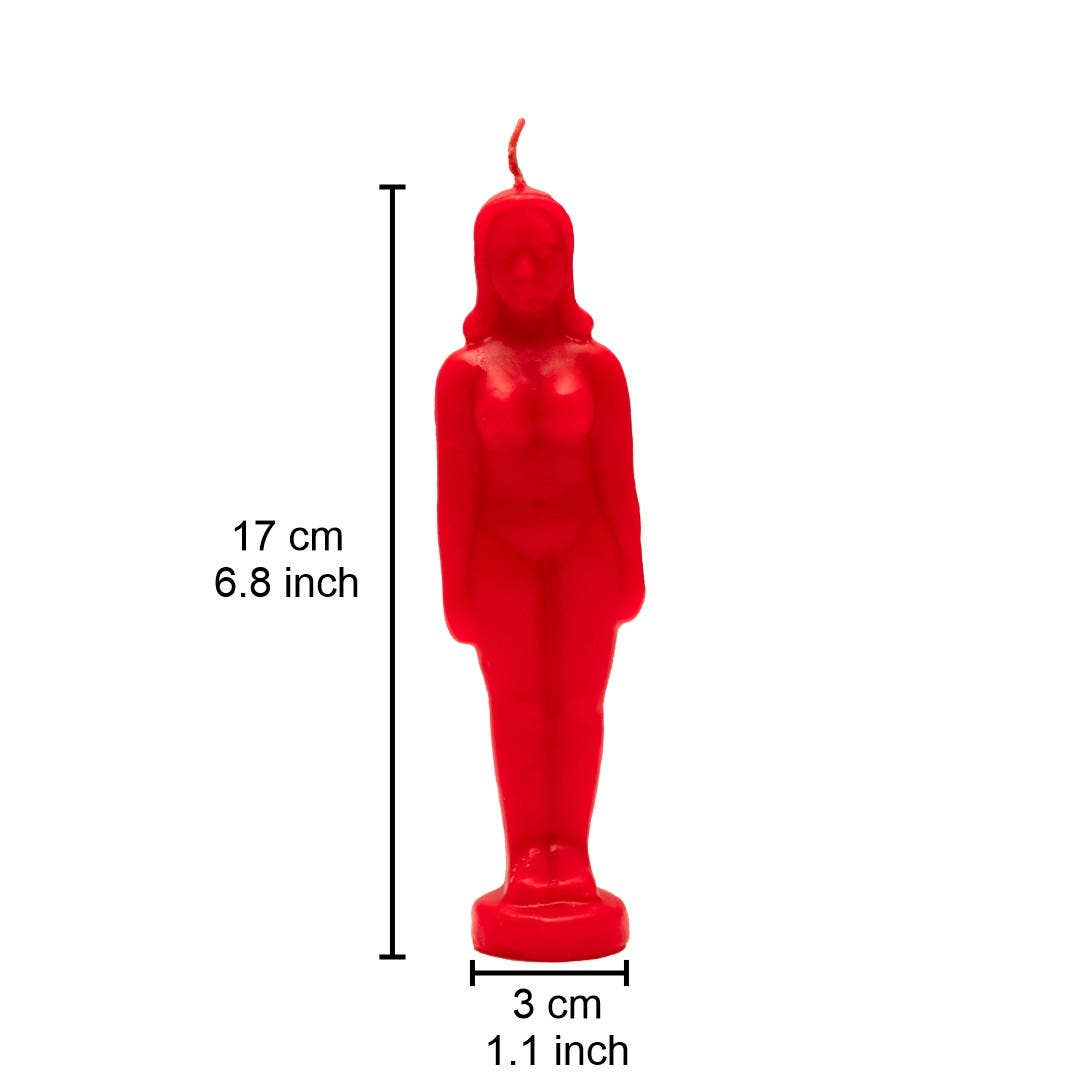 Vrinda - Wholesale Novelty Candle - Lady ritual candle Red