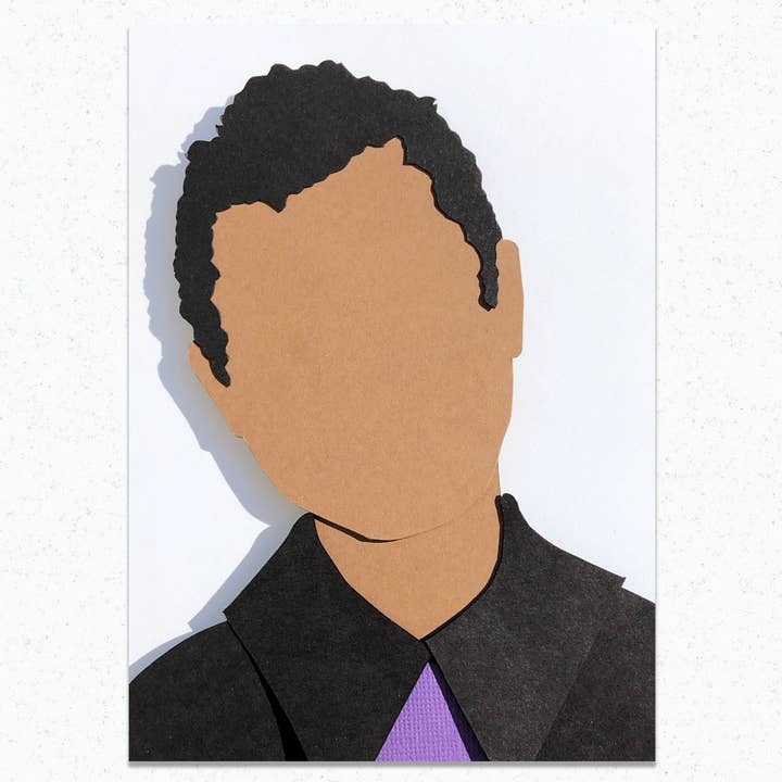 James Baldwin: Framed, Handmade, Paper Art Piece for wholesale by Paper for the People