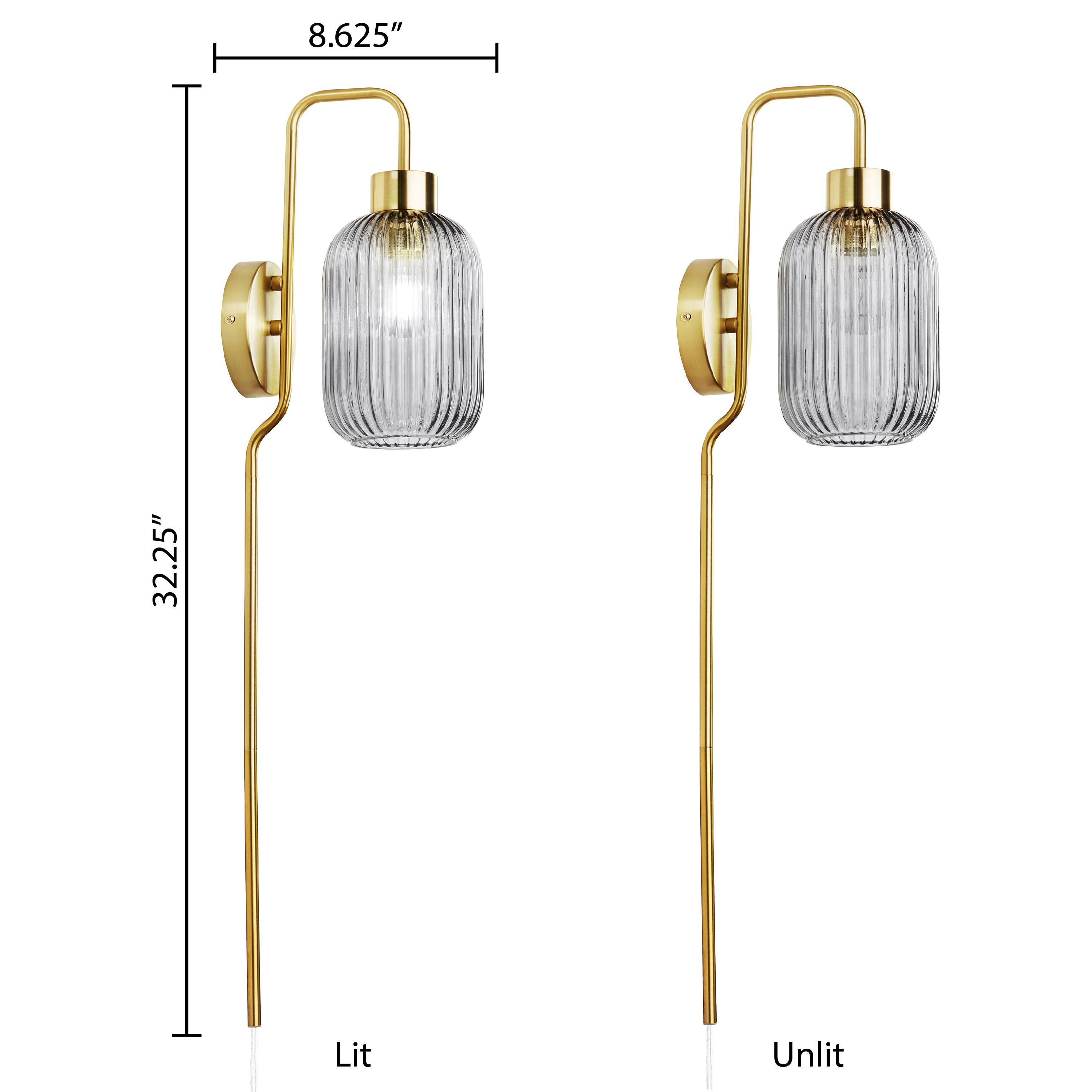 River of Goods - Wholesale Sconce - 32"H Davia Retro Wall Sconce Pink, White, Smoke, or Green18