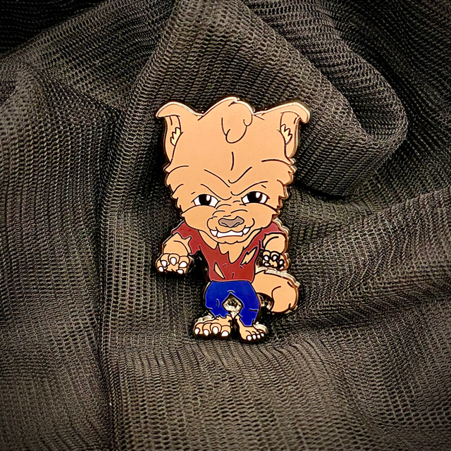 D. Kerper Arts - Wholesale Lapel Pin/Button - Enamel Pin - Wolfie1