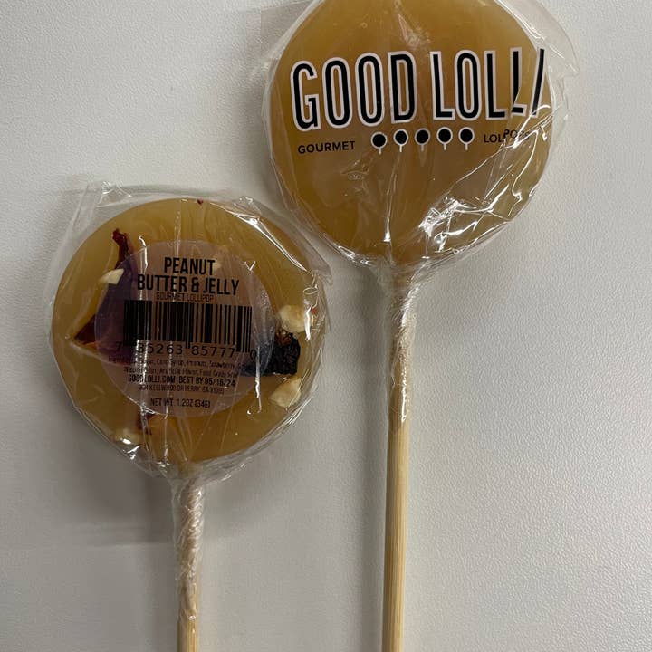 Good Lolli – wholesale Lollipop – PEANUT BUTTER & JELLY LOLLIPOP