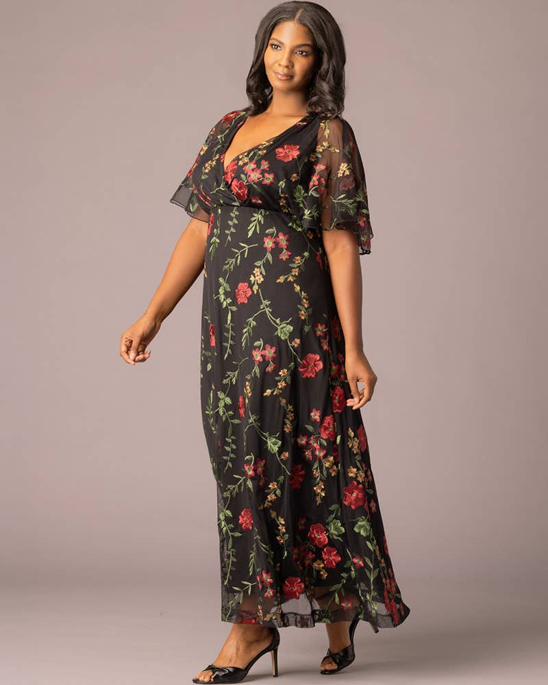 Kiyonna – wholesale Gown – Women's – Embroidered Elegance Evening Gown - Plus Size5