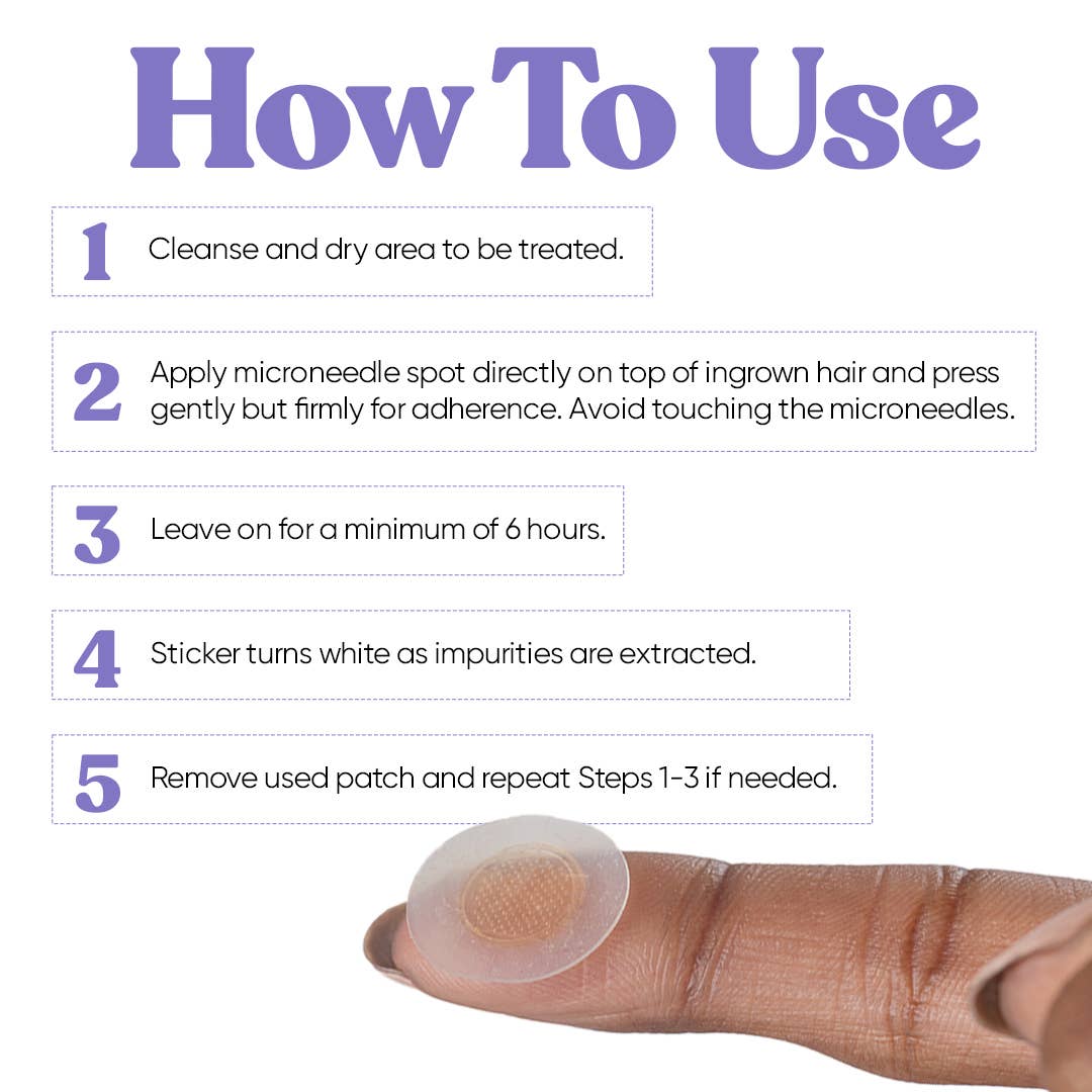 Wholesale Salicylic & Oat Microneedle Spots Treats Ingrown Hairs for