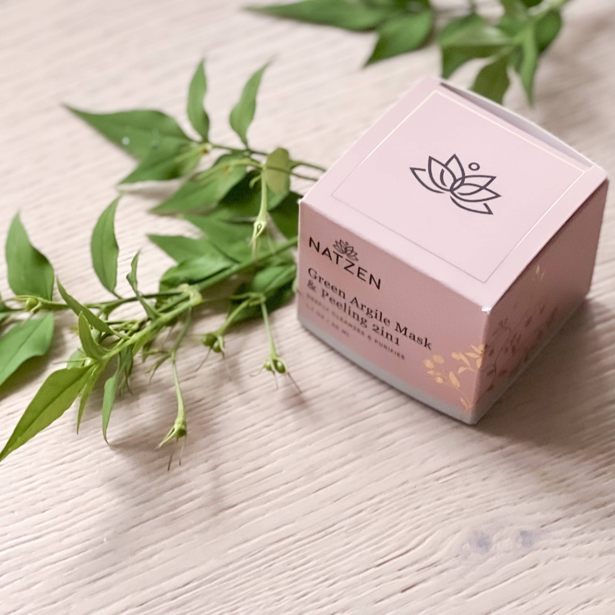 NatZen – wholesale Skincare face mask – Green Argile 2 In 1 Exfoliating Clarifying Face Mask4