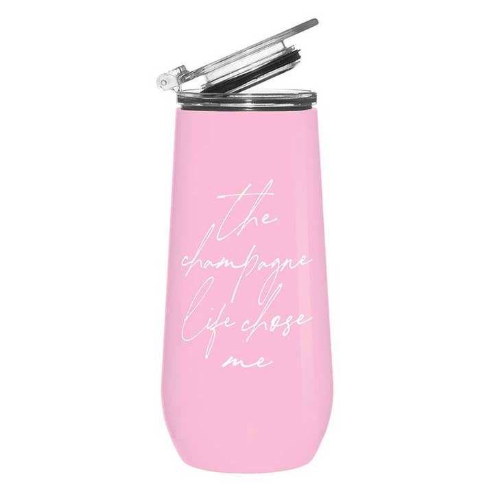 Stainless Steel Champagne Tumbler - Champagne Life for wholesale by Angle