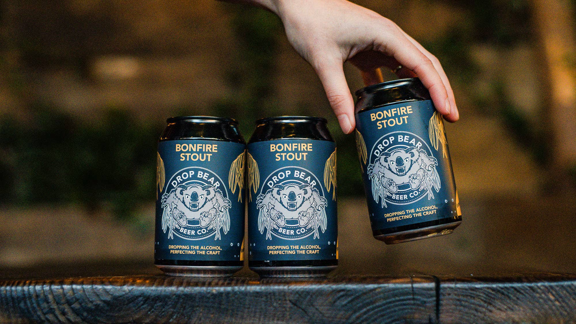 Drop Bear Beer Co – wholesale Non-alcoholic beer – Drop Bear Beer Bonfire Stout 330ml cans3