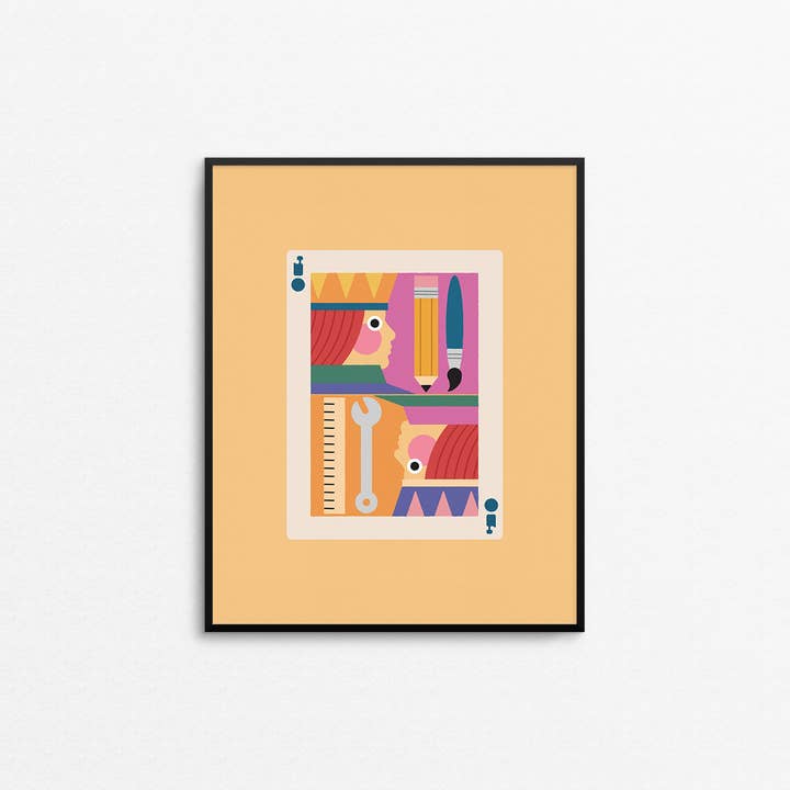 Jack Of All Trades Art Print for wholesale by Mad Love Creative Co.