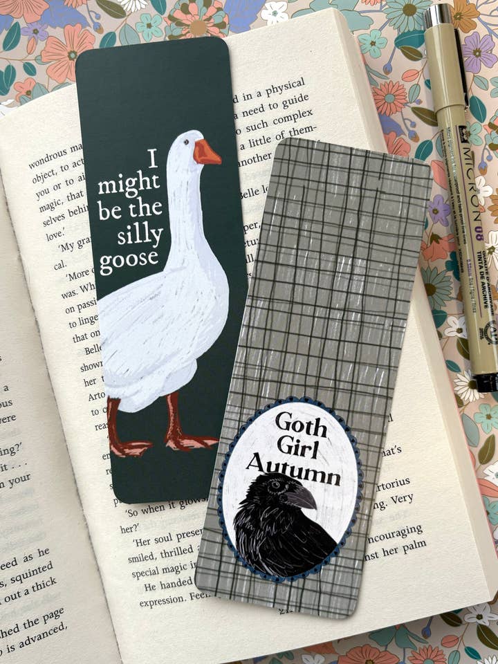 Stivali di gomma e cocktail - Set di due segnalibri per la vendita all'ingrosso da parte di Sovende Bjorn