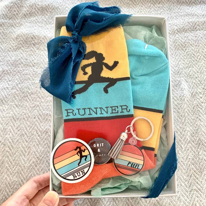Retro Runner Socks Gift Set for wholesale by Pen and Paces