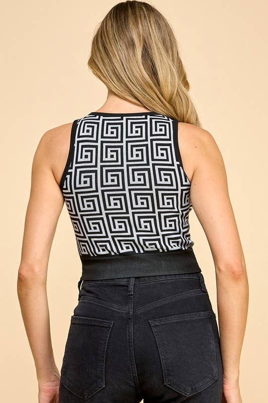 MIO WHOLESALE - Wholesale Tank Top - Women's - PT001 PRINT CROP TANK TOP6