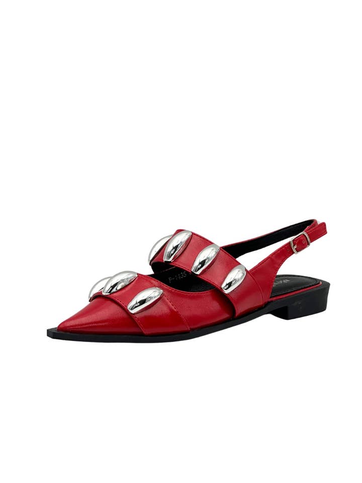 Stephan Paris - Vente Chaussures à petit talon – femme - Escarpins pointus avec détails métalliques P-1435