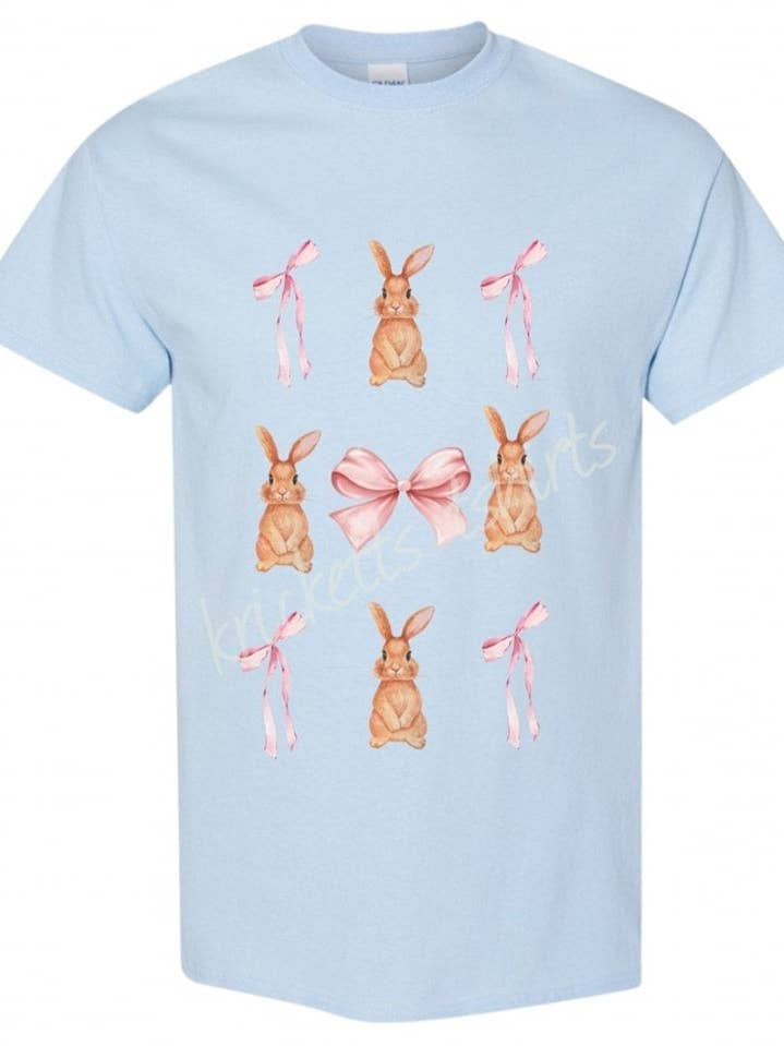Coniglietto e fiocchi per la vendita all'ingrosso da parte di Kricketts' T-shirts