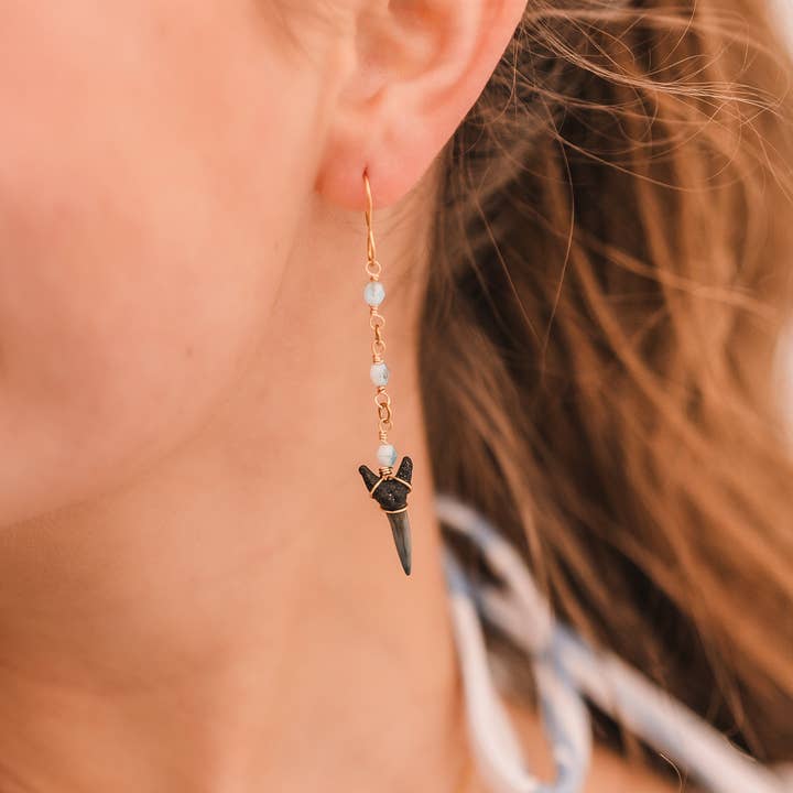 Always Augustine - Wholesale Dangle Earrings - Sola Earrings | Real Shark Tooth Jewelry - Always Augustine