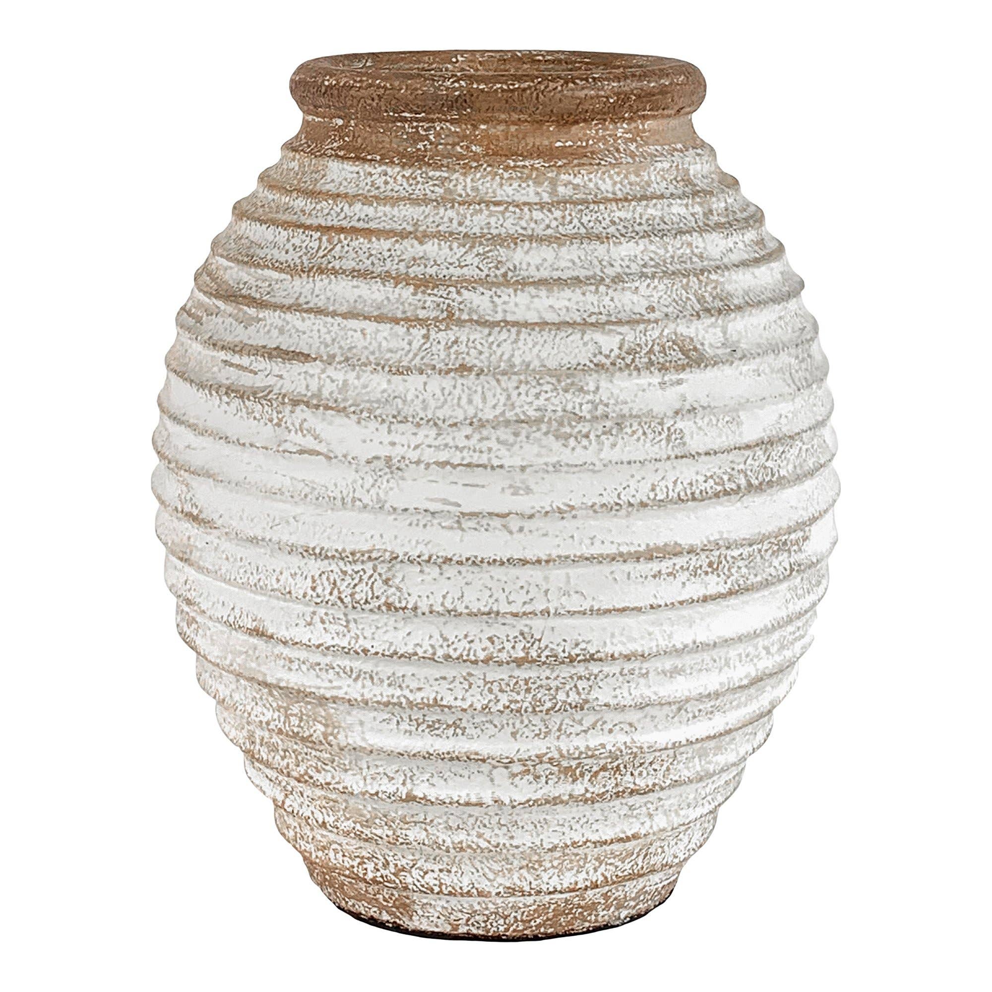 Brown White Lomba Decoration Pot for wholesale on Faire0