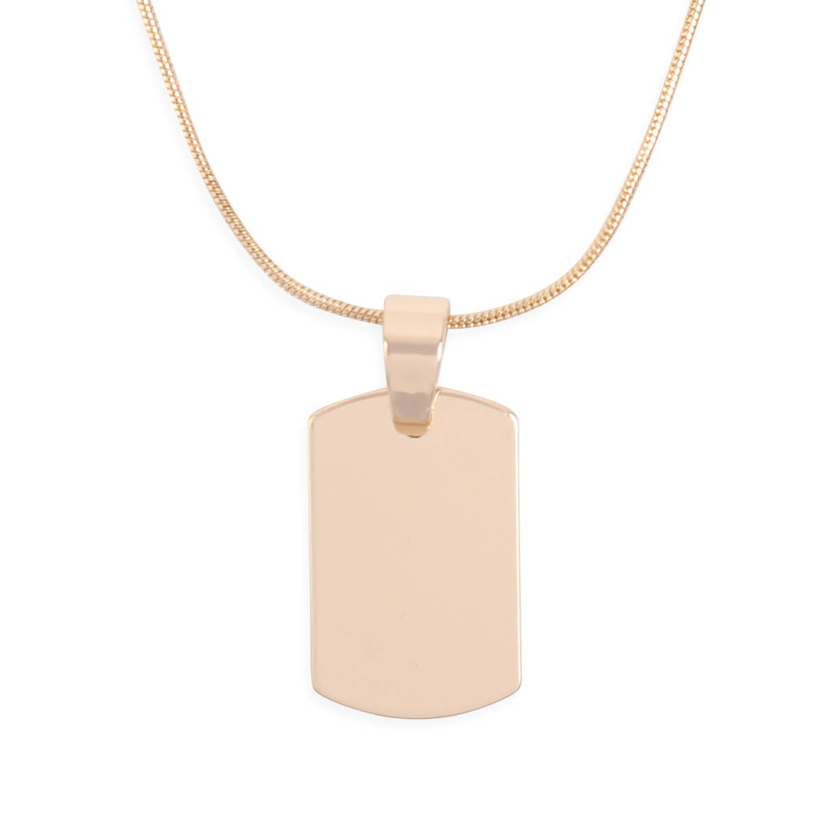 MYS Wholesale Inc - Wholesale Pendant/Charm Necklace - Blank Dog Tag With Layered Chain Necklace2