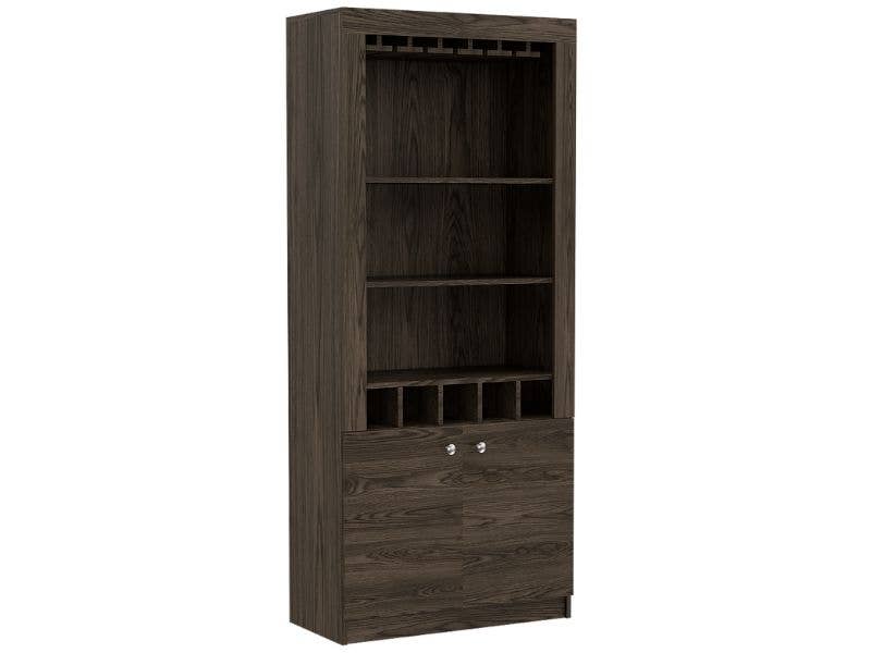 TUHOME FURNITURE - Wholesale Cabinet - Montenegro Bar Cabinet, Double Door Cabinet, Five Cubbies7