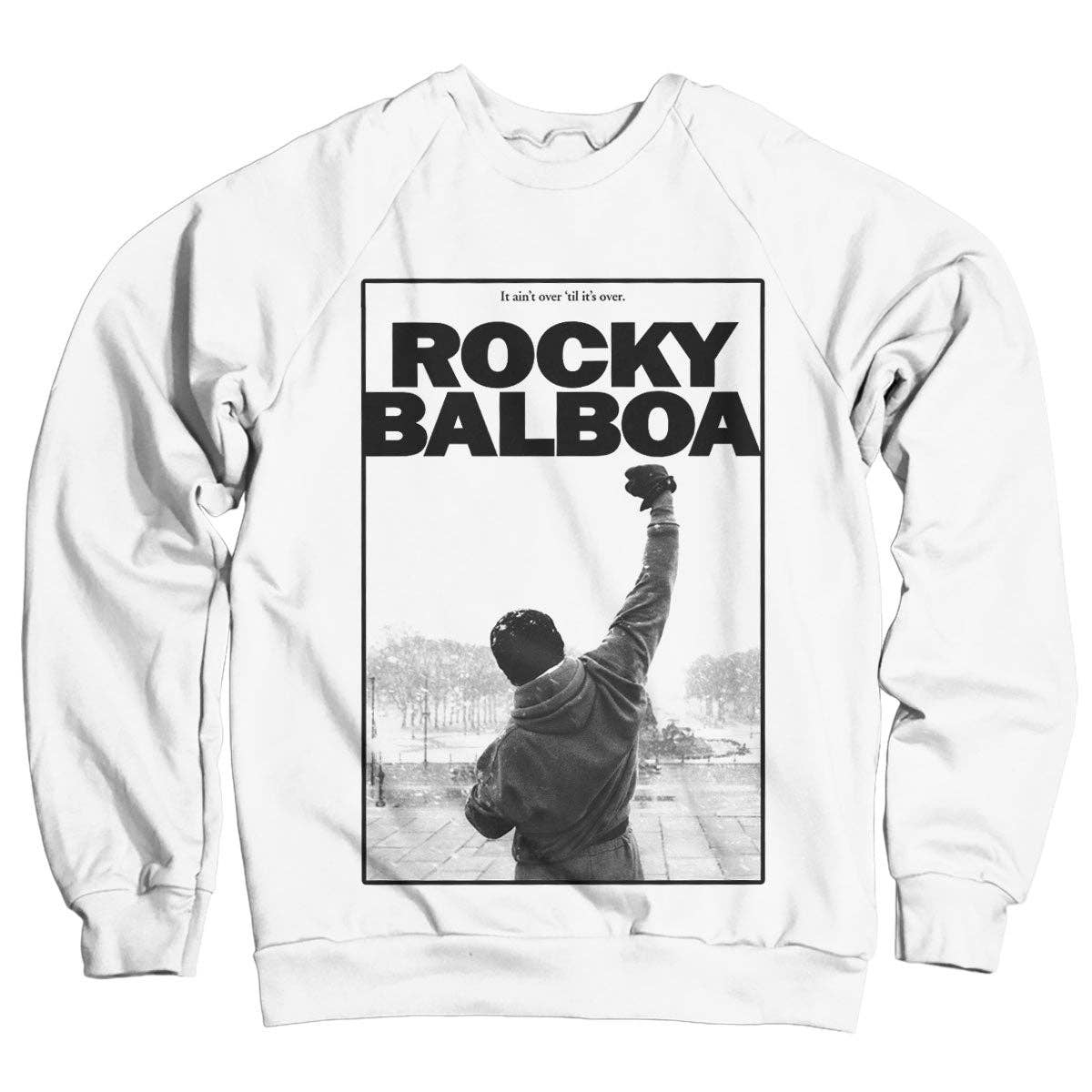 White Rocky Balboa - It Ain't Over Sweatshirt for wholesale on Faire0