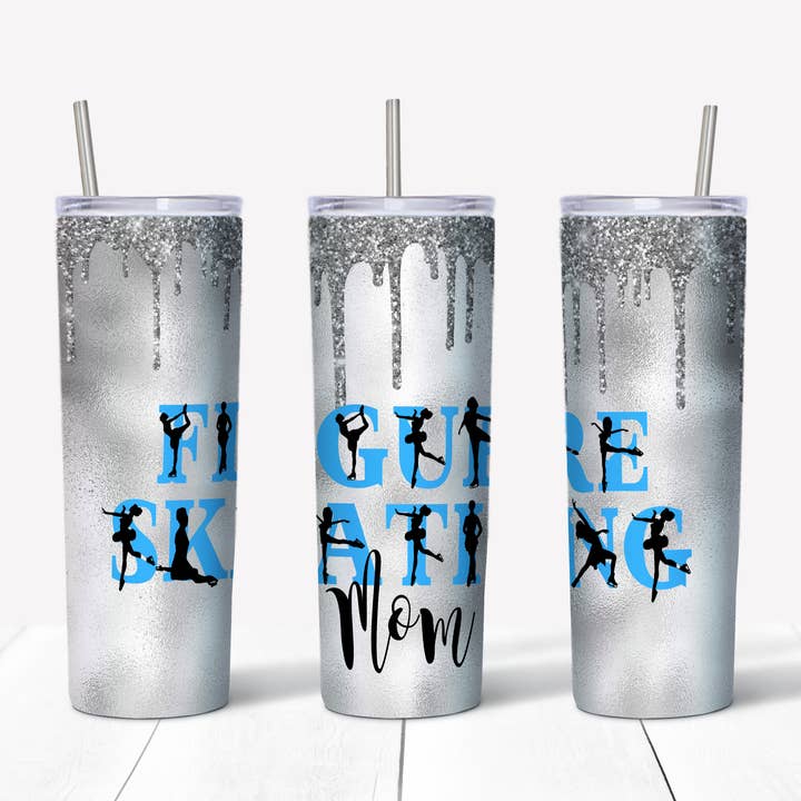 Figure Skating Mom 20 Oz Tumbler Perfect for Mother’s Day! for wholesale by Perfectly Diverse Trendz, LLC