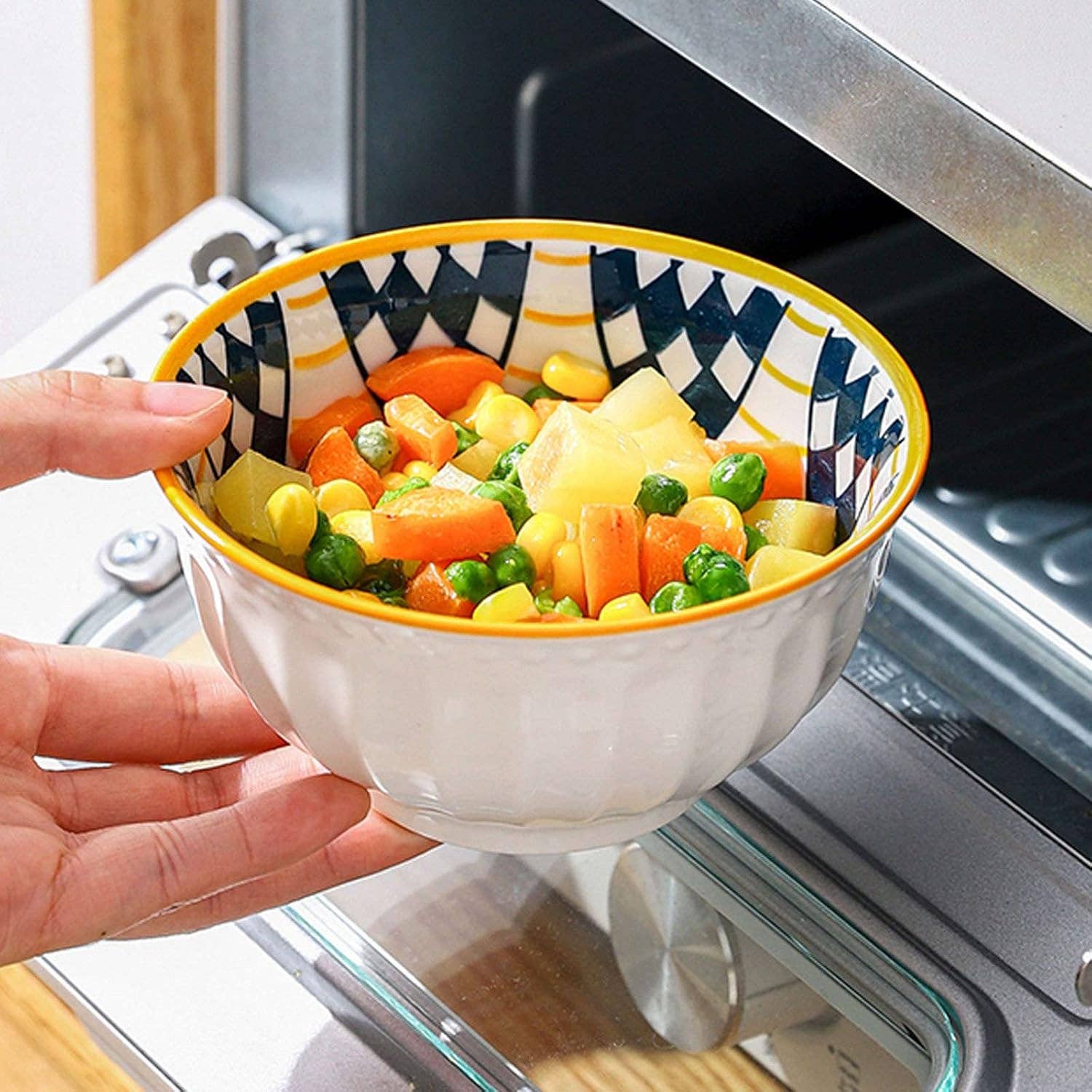 SERENITA - Vendita all'ingrosso Insalatiera - Set di 6 ciotole mini in ceramica per riso, ciotole da portata per zuppa di miso3