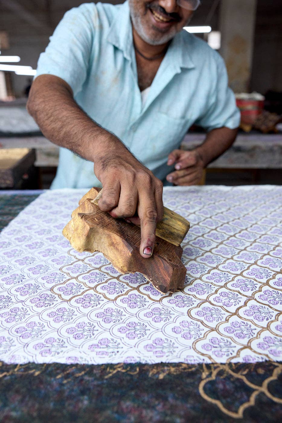 Paper Mirchi - Vente Carte de vœux classique - Carte de vœux imprimée à la main - Treillis Lavande3