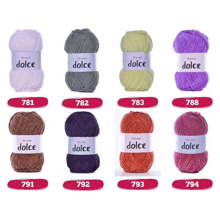 Craftsyarn - Wholesale Yarn - YarnArt Dolce, Velvet Yarn, Knitting and Amigurumi Yarn