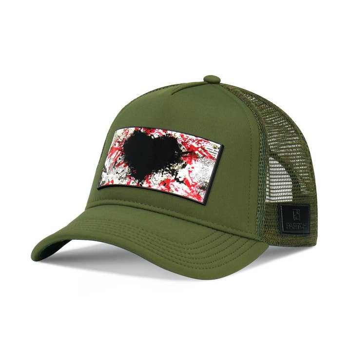 PARTCH Fashion Trucker Hoed Kaki Verwijderbare Inspyr Art Partch Clip voor wholesale door PARTCH