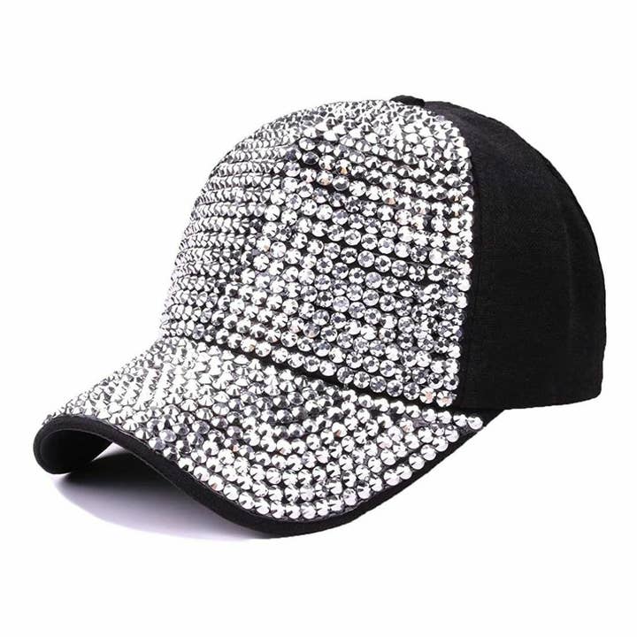 Diacly - Wholesale Baseball cap – Women's - Front Embellished Bling Rhinestone Baseball Cap5