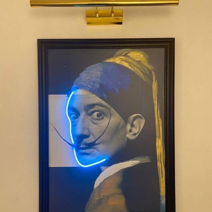 Art néon surréaliste pop de Dali - Enseigne néon pour décoration murale, peinture moderne sur toile, affiche vintage pour éclairage de galerie à domicile, décoration de club et bar pour la vente par CityNeon