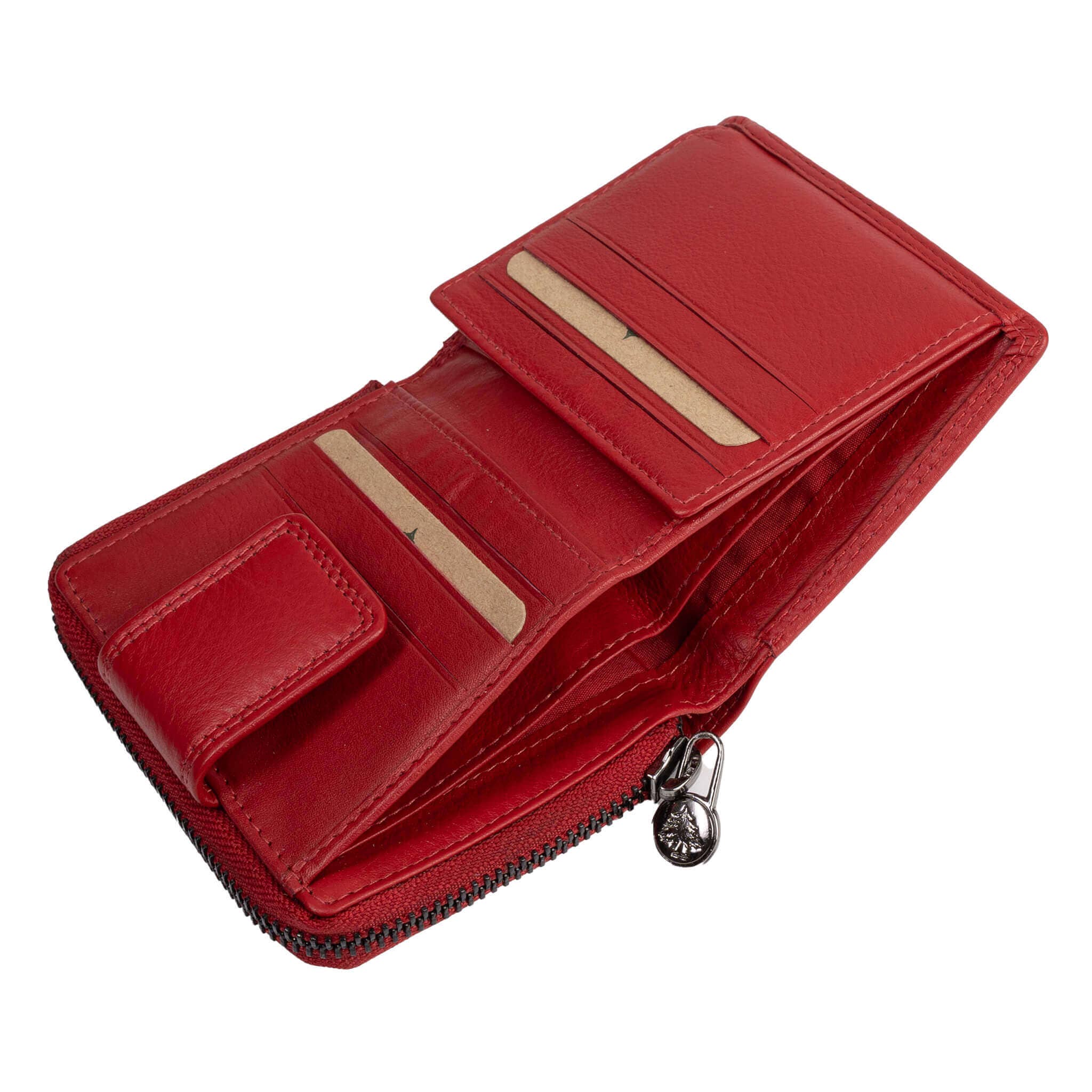 Greenwood - Wholesale Wallet - Unisex - Akiro women's small leather wallet with zip pocket38