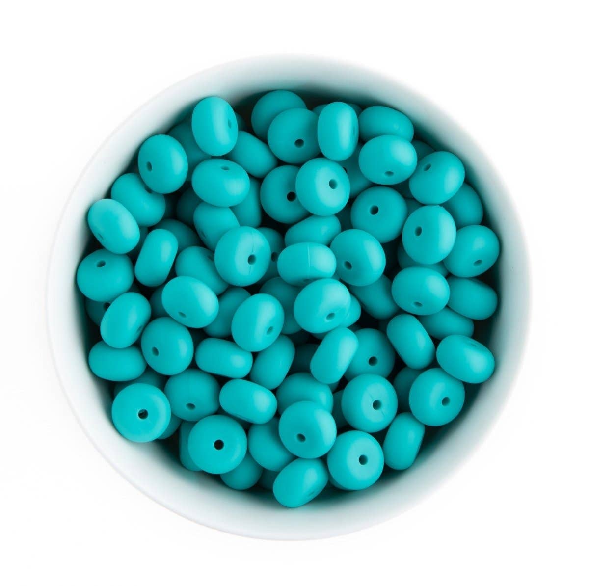 Cara & Co Silicone Craft Supply – wholesale Pärlor – 14 mm abacusformade silikonpärlor36