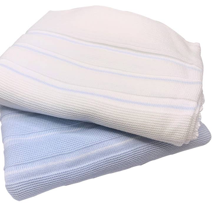 Babydecke mit Streifen für den Großhandel von Karela Kids Inc.