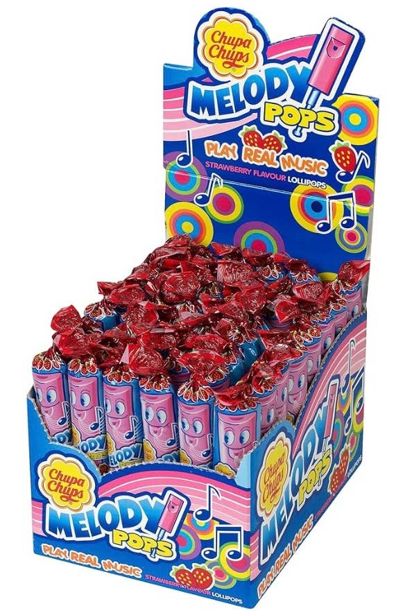 O'Shea's Candies Sweet Shop - Wholesale Lollipop - Nostalgic 1975 Original Chupa Melody “Whistle” Pop 🎶 30CT2