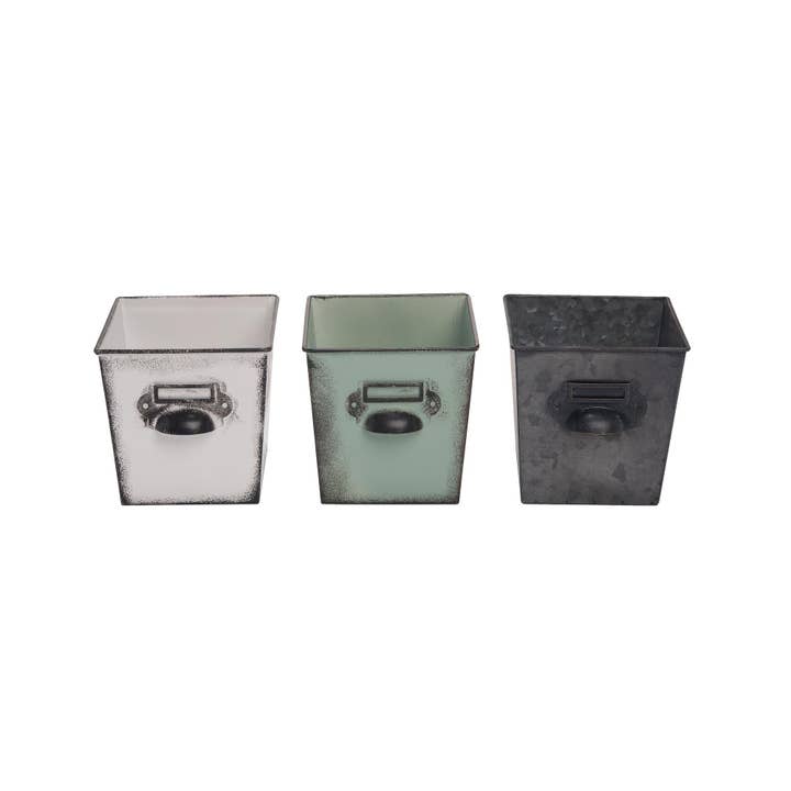 Transpac - Wholesale Plant Pot - Transpac Sm Library Drawer Planter Set 3 Spring Home Décor