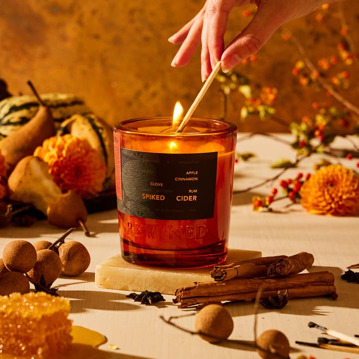 Rewined - Wholesale Jar/Filled Candle - Rewined Spiked Cider Candle 6 oz