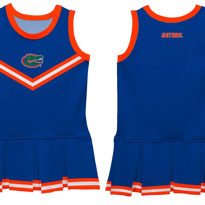 Vive La Fete - Wholesale Dress - Kids - Florida Gators Blue Sleeveless Cheerleader Dress
