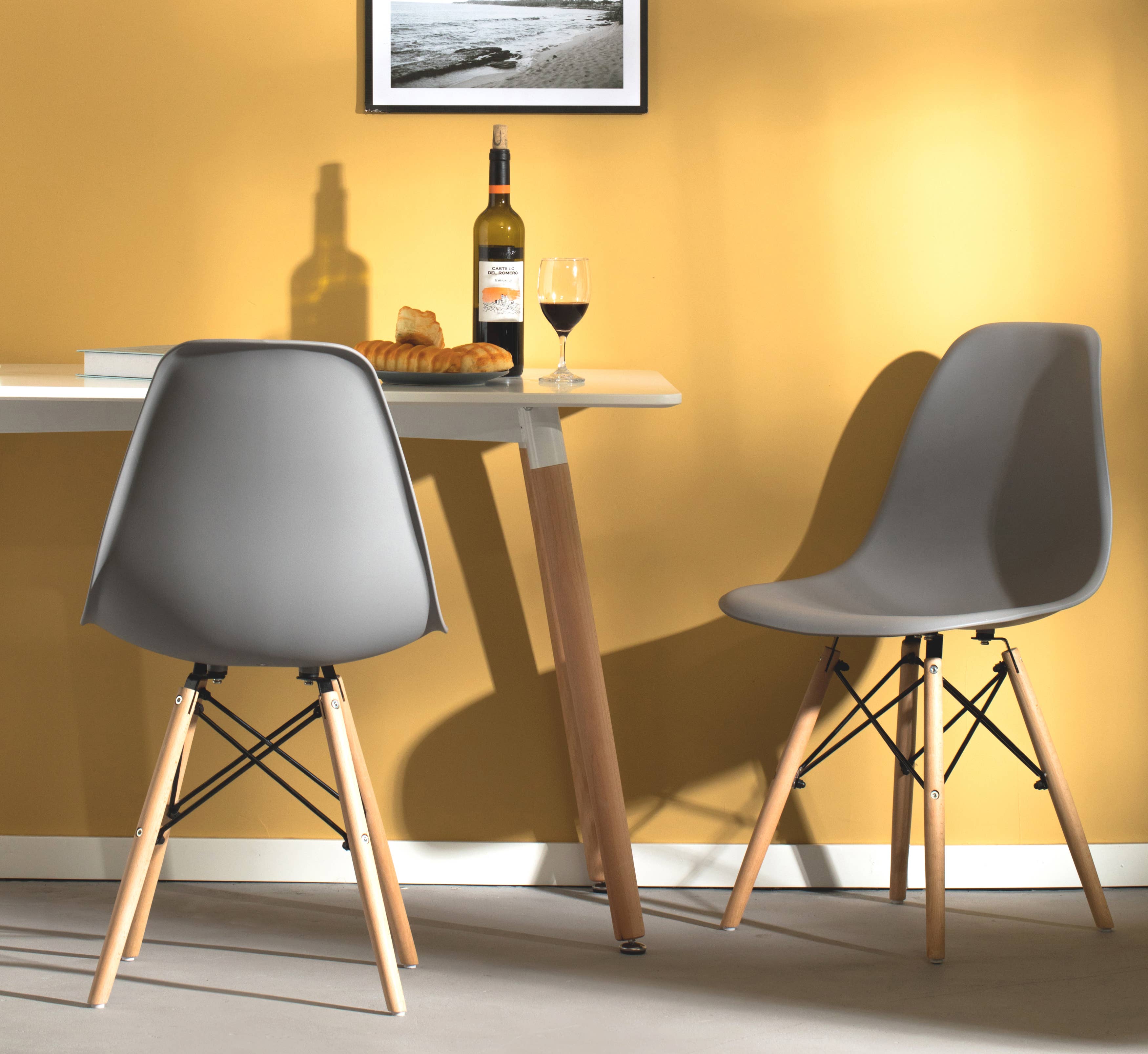 Quickway Imports - Wholesale Chair - Plastic DSW Shell Dining Chair with Wooden Dowel Eiffel Legs6