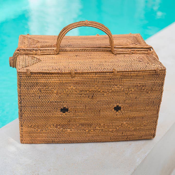 The Artisan and Company – Großhandel Picknickkörbe – Picknickkorb aus Rattan, groß