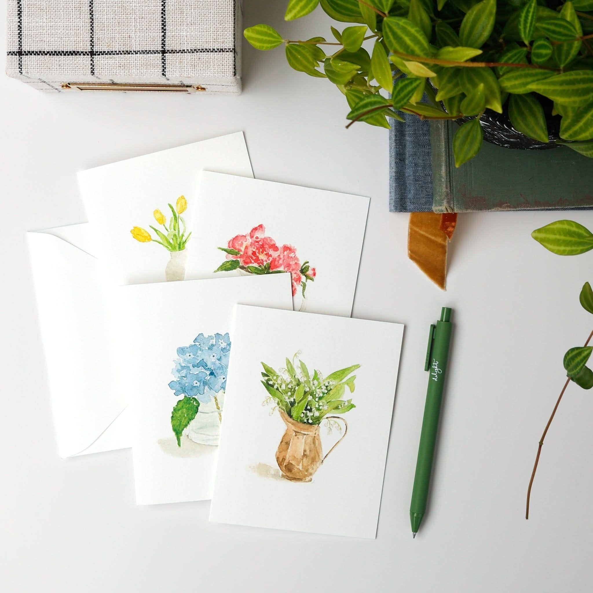 emily lex studio - Wholesale Stationery/Notecard Set - flower assorted notecard set1